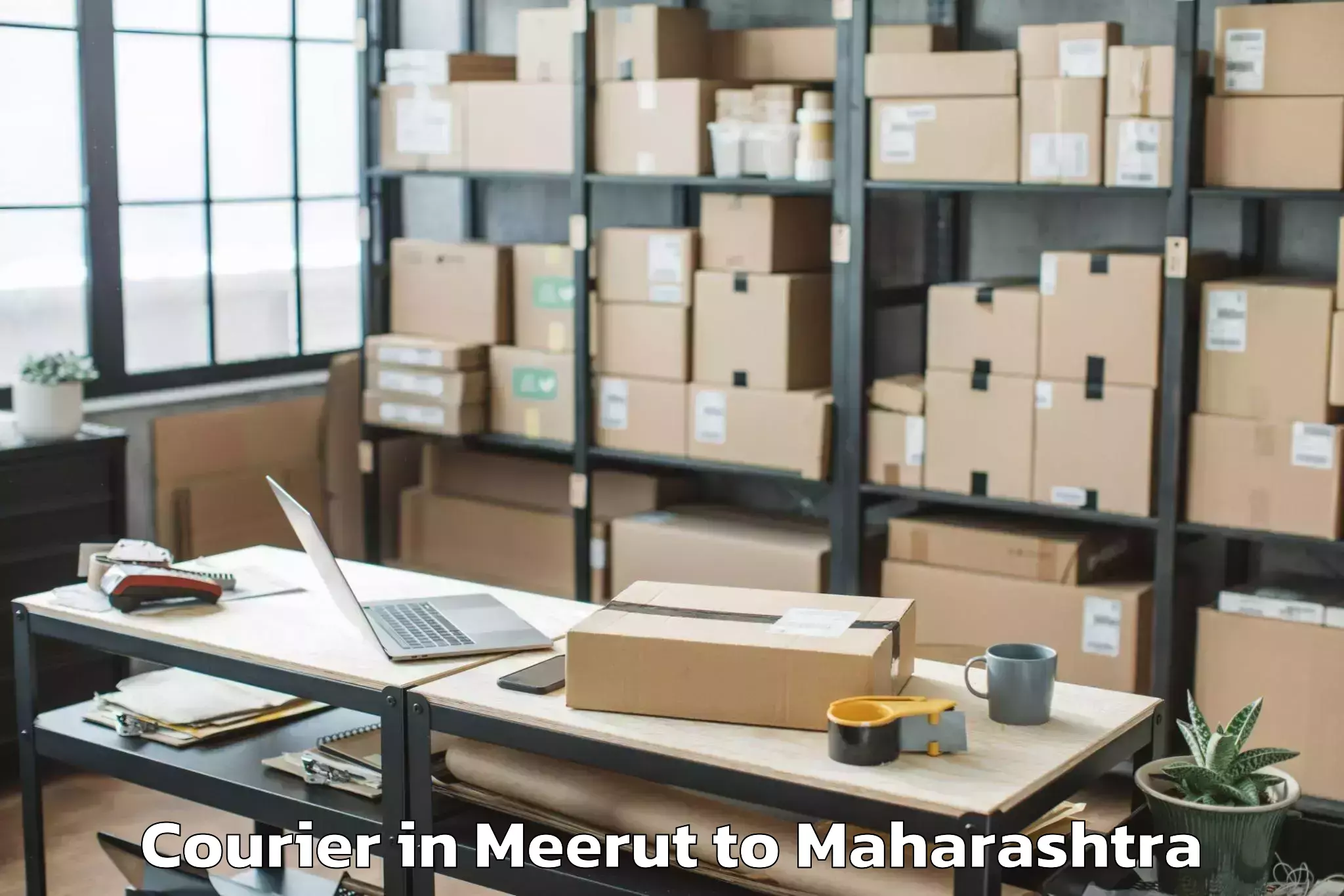 Top Meerut to Dhamangaon Railway Courier Available